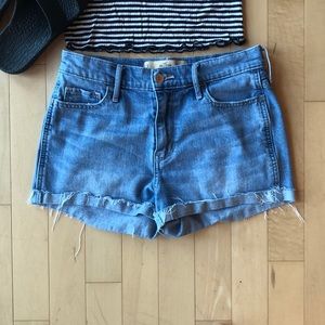 Hollister High Rise Cuffed Shorts